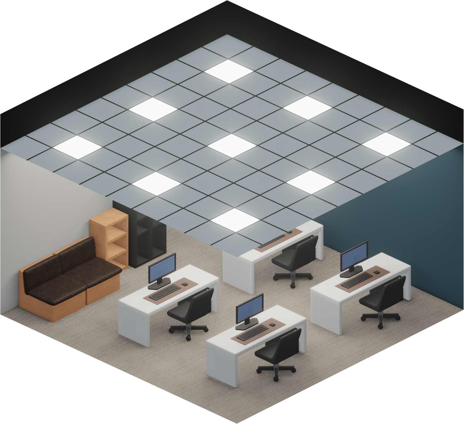 金鍏電子LED平板燈具GW-555輕鋼架型燈具安裝參考3